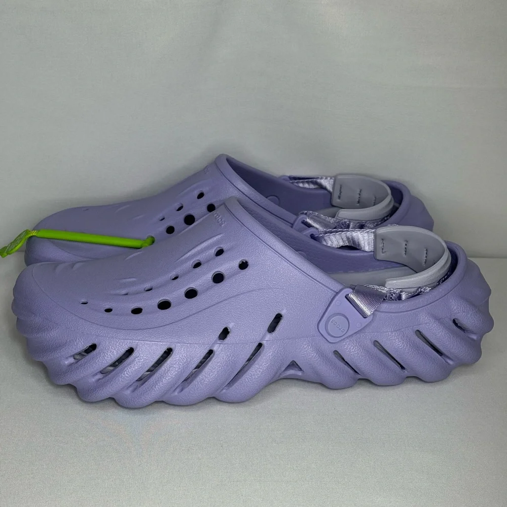 CROCS Echo Lavender Clogs Shoes - Picture 5 of 8